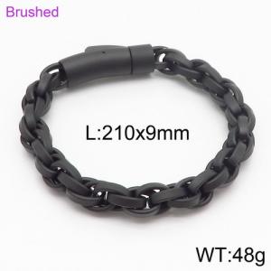 Stainless Steel Black-plating Bracelet - KB119213-KFC