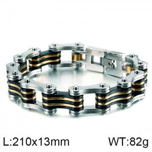 Stainless Steel Bicycle Bracelet - KB119256-BDFC