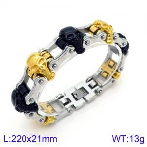 Stainless Steel Bicycle Bracelet - KB119259-BDFC