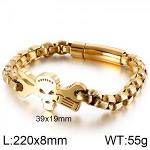 Stainless Skull Bracelet - KB119277-KFC