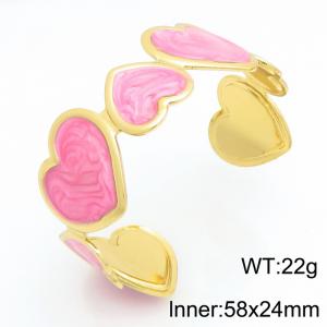 Stainless Steel Gold-plating Bangle - KB119420-SP