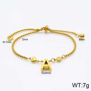 Stainless Steel Gold-plating Bracelet - KB119503-Z