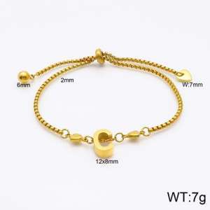 Stainless Steel Gold-plating Bracelet - KB119507-Z