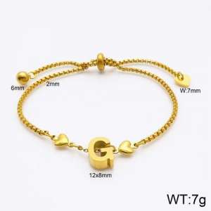 Stainless Steel Gold-plating Bracelet - KB119515-Z