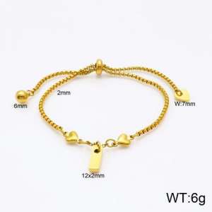 Stainless Steel Gold-plating Bracelet - KB119519-Z