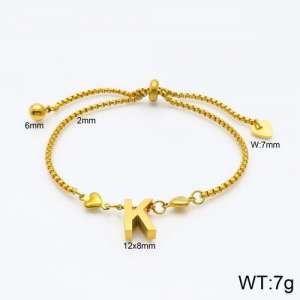 Stainless Steel Gold-plating Bracelet - KB119523-Z