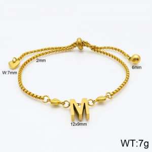 Stainless Steel Gold-plating Bracelet - KB119527-Z