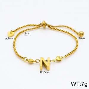 Stainless Steel Gold-plating Bracelet - KB119529-Z