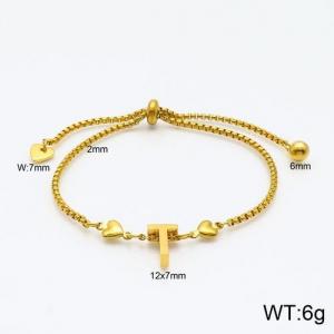 Stainless Steel Gold-plating Bracelet - KB119541-Z