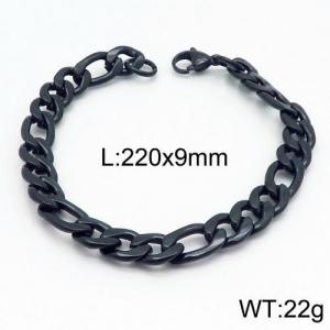 Stainless Steel Black-plating Bracelet - KB120343-XD