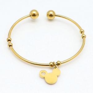 Stainless Steel Gold-plating Bangle - KB120722-JN