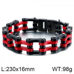 Stainless Steel Bicycle Bracelet - KB120784-BD