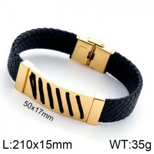 Leather Bracelet - KB120864-KFC