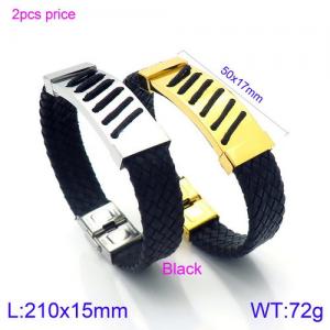 Leather Bracelet - KB120866-KFC