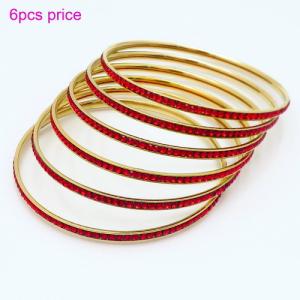 Stainless Steel Stone Bangle - KB120918-LO