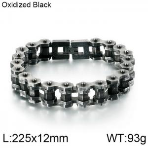 Stainless Steel Bicycle Bracelet - KB121325-KFC