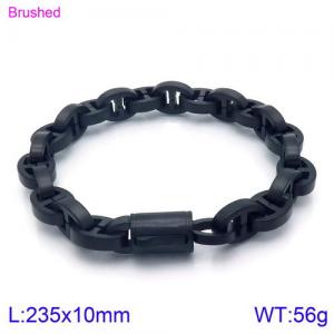 Stainless Steel Black-plating Bracelet - KB121500-KFC