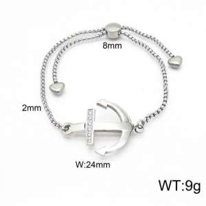 Stainless Steel Stone Bracelet - KB121723-Z