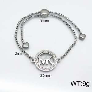 Stainless Steel Stone Bracelet - KB121725-Z