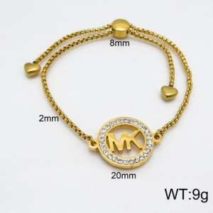 Stainless Steel Stone Bracelet - KB121726-Z