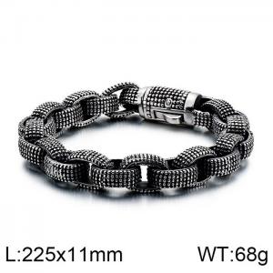 Stainless Steel Bracelet(Men) - KB121930-BDJX