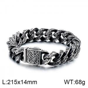 Stainless Steel Bracelet(Men) - KB121932-BDJX