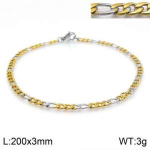 Stainless Steel Gold-plating Bracelet - KB122052-Z