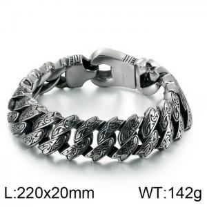 Stainless Steel Bracelet(Men) - KB122132-BDJX