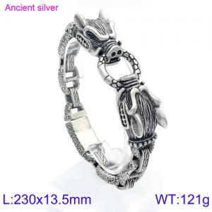 Stainless Steel Bracelet(Men) - KB122138-BDJX
