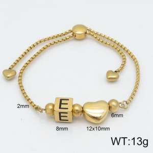 Stainless Steel Gold-plating Bracelet - KB122362-Z