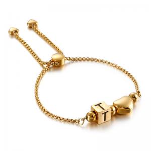 Stainless Steel Gold-plating Bracelet - KB122377-Z