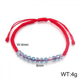 Simple and drawable women's red rope bracelet lucky rope - KB122582-Z