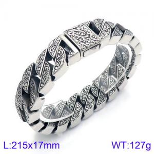 Stainless Steel Bracelet(Men) - KB122860-BDJX