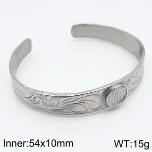 Stainless Steel Bangle - KB123136-TOM