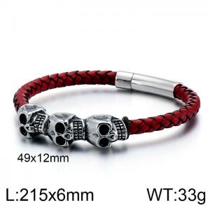 Stainless Skull Bracelet - KB123278-KFC