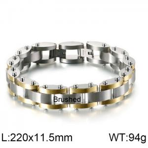 Stainless Steel Gold-plating Bracelet - KB123281-KFC