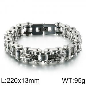 Stainless Steel Bicycle Bracelet - KB123288-KFC