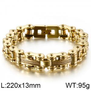 Stainless Steel Bicycle Bracelet - KB123289-KFC