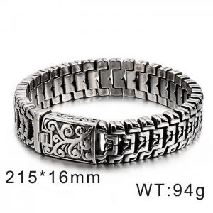 Stainless Steel Bracelet(Men) - KB123643-BDJX