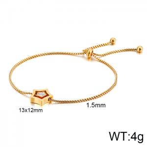 Stainless Steel Stone Bracelet - KB123863-KFC