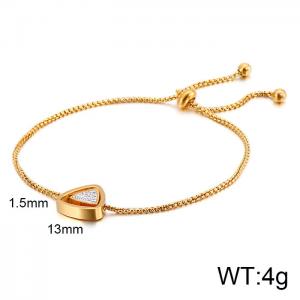 Stainless Steel Stone Bracelet - KB123872-KFC