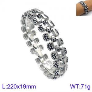 Stainless Skull Bracelet - KB123997-BDJX