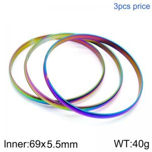 Stainless Steel Bangle - KB124172-LO