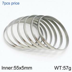 Stainless Steel Bangle - KB124187-LO