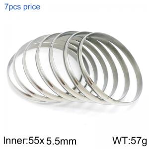 Stainless Steel Bangle - KB124187-LO