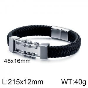 Leather Bracelet - KB124314-KFC