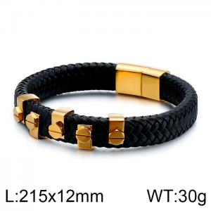 Leather Bracelet - KB124323-KFC