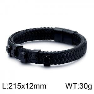 Leather Bracelet - KB124324-KFC