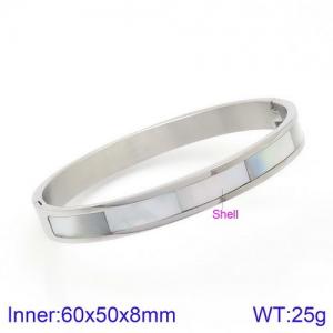 Stainless Steel Bangle - KB124384-K