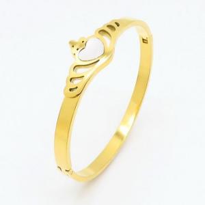 Stainless Steel Gold-plating Bangle - KB125177-PH